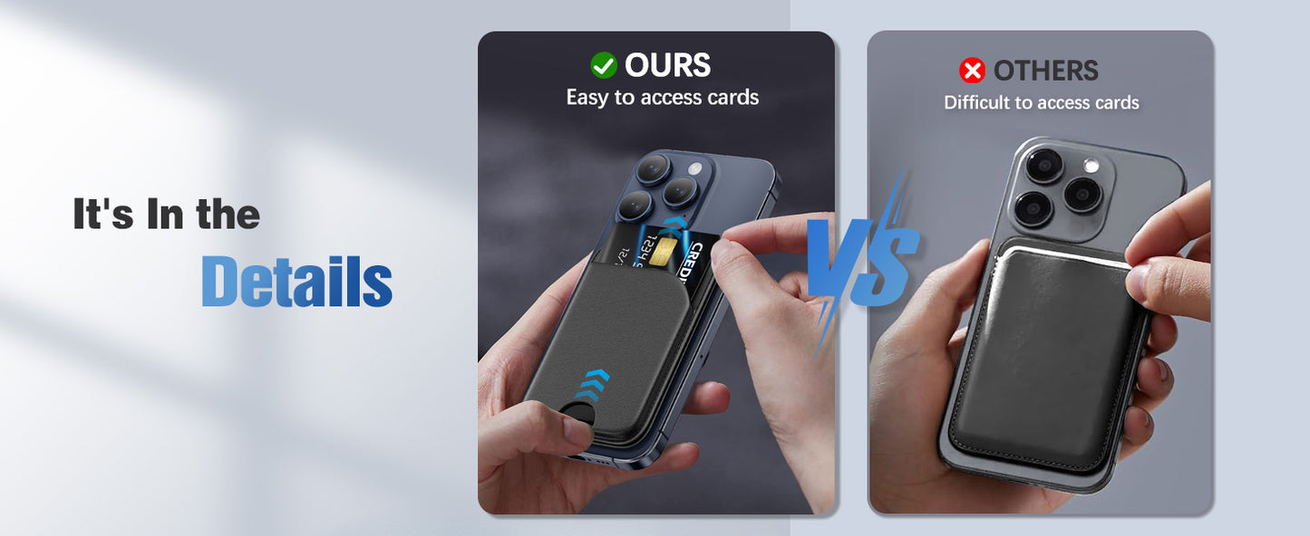 Mini Magnetic Wallet Phone Stand for iPhone16 15 14 12 Lightweight MagSafe Phone Card Stand Leather Magnetic Card Holder