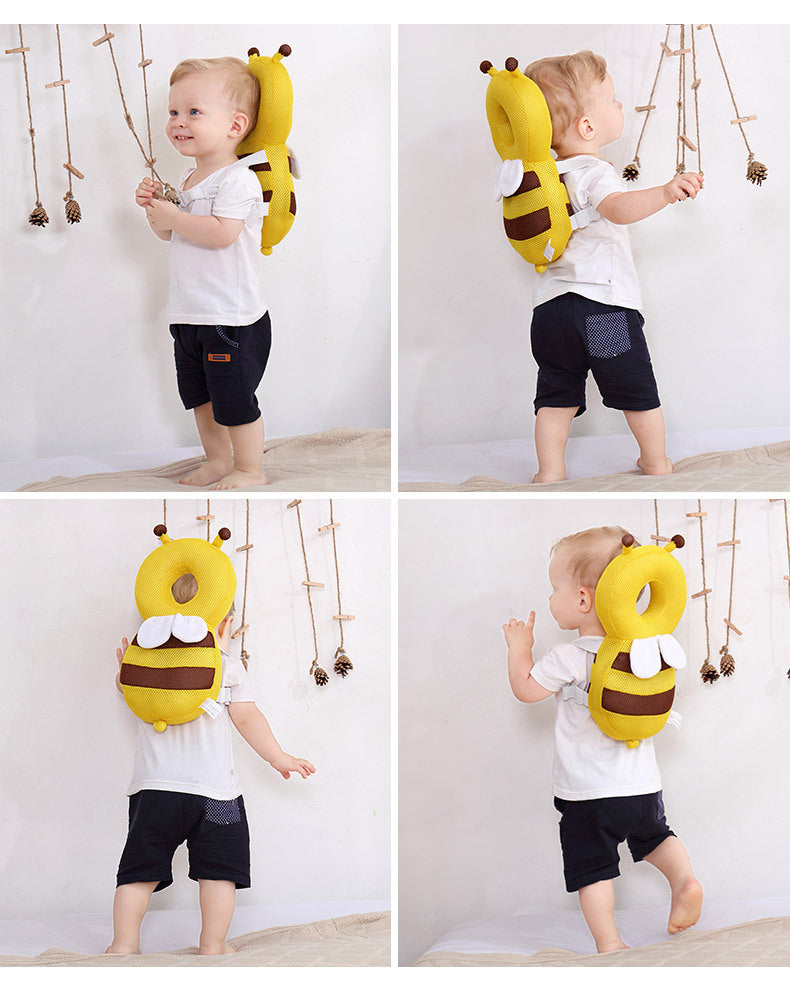 Head Back Protector Baby Protect Pillow Learn Walk Head Protector Cushion Anti Fall Backward Cap Carry Cartoon Kids Safe Bibi