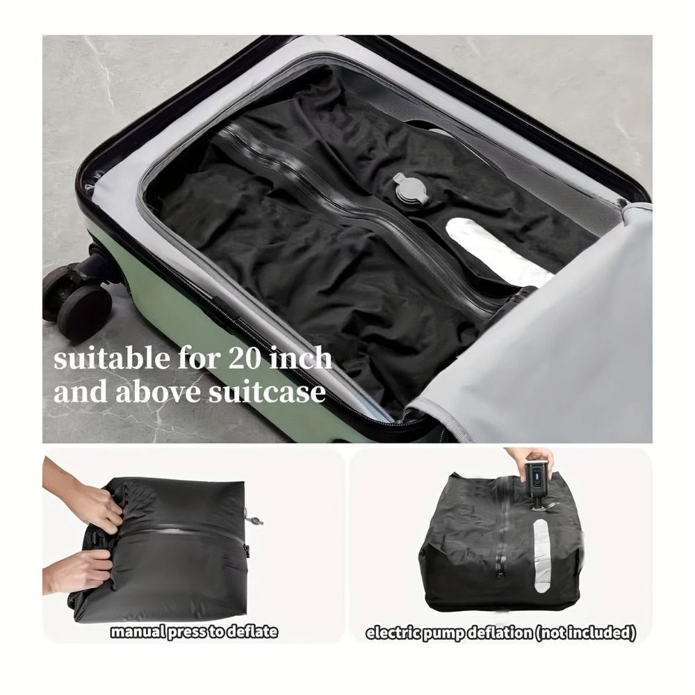 New Reusable Vacuum Bags for Travel Dustproof Space Saver Vacuum Compression Bag Waterproof Luggage Vacuum Storage Bag Backpack