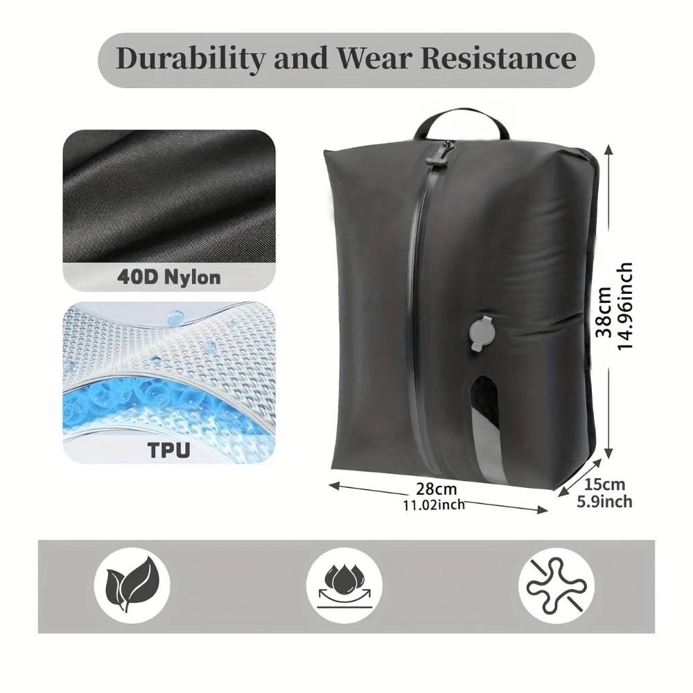 New Reusable Vacuum Bags for Travel Dustproof Space Saver Vacuum Compression Bag Waterproof Luggage Vacuum Storage Bag Backpack