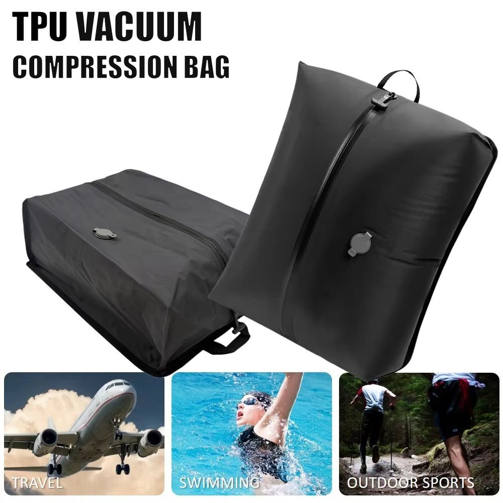 New Reusable Vacuum Bags for Travel Dustproof Space Saver Vacuum Compression Bag Waterproof Luggage Vacuum Storage Bag Backpack