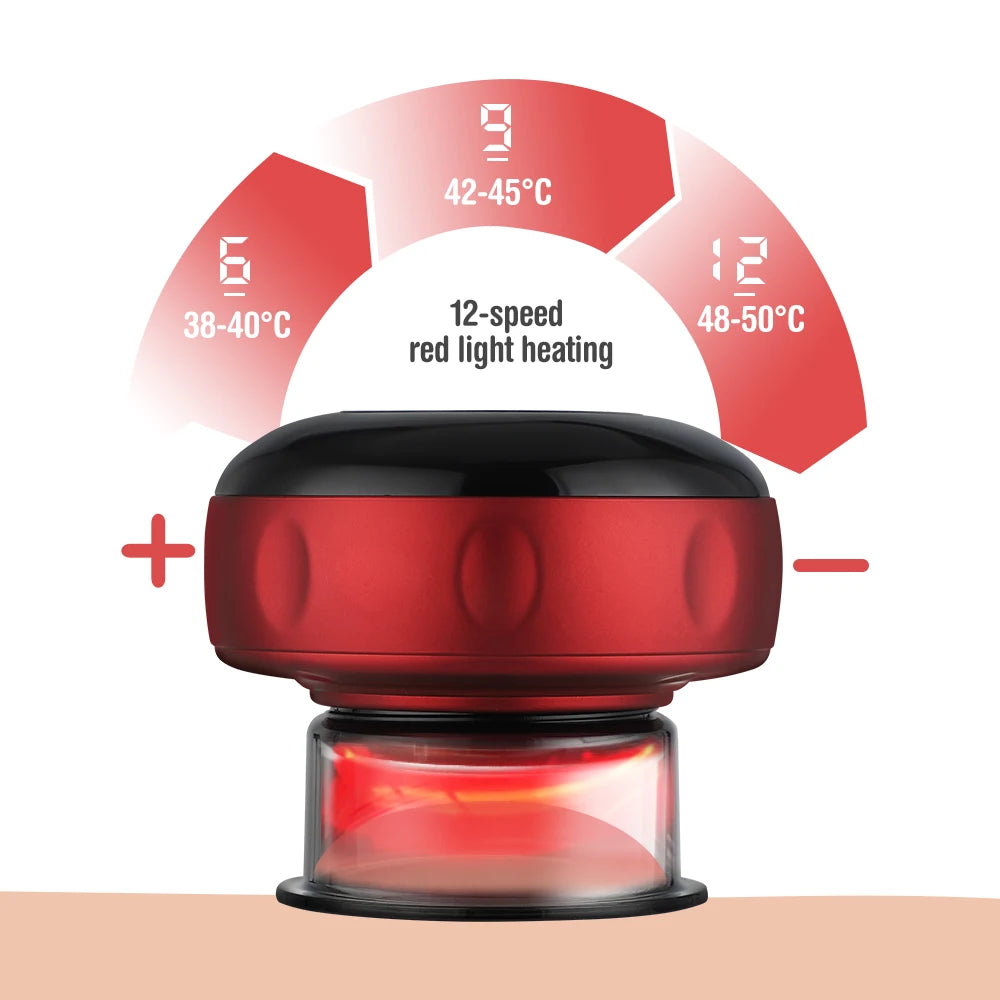 Electric Vacuum Cupping Massage Body Cups Anti-Cellulite Therapy Massager for Body Electric Guasha Scraping Fat Burning Slimming - 02ALABA