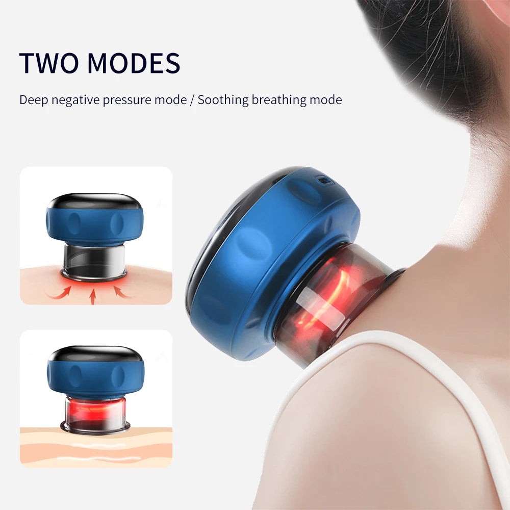 Electric Vacuum Cupping Massage Body Cups Anti-Cellulite Therapy Massager for Body Electric Guasha Scraping Fat Burning Slimming - 02ALABA