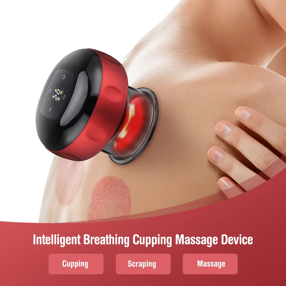 Electric Vacuum Cupping Massage Body Cups Anti-Cellulite Therapy Massager for Body Electric Guasha Scraping Fat Burning Slimming - 02ALABA