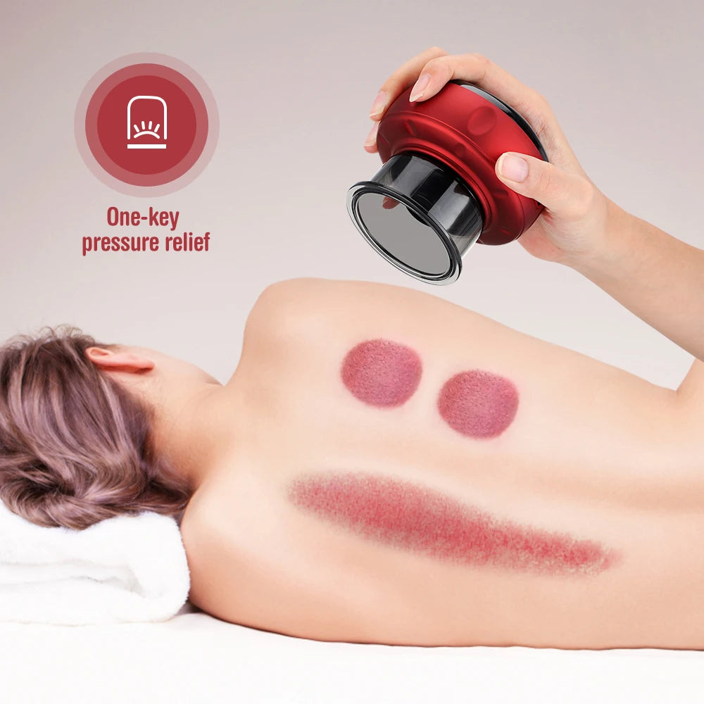 Electric Vacuum Cupping Massage Body Cups Anti-Cellulite Therapy Massager for Body Electric Guasha Scraping Fat Burning Slimming - 02ALABA