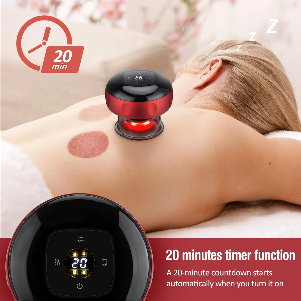 Electric Vacuum Cupping Massage Body Cups Anti-Cellulite Therapy Massager for Body Electric Guasha Scraping Fat Burning Slimming - 02ALABA