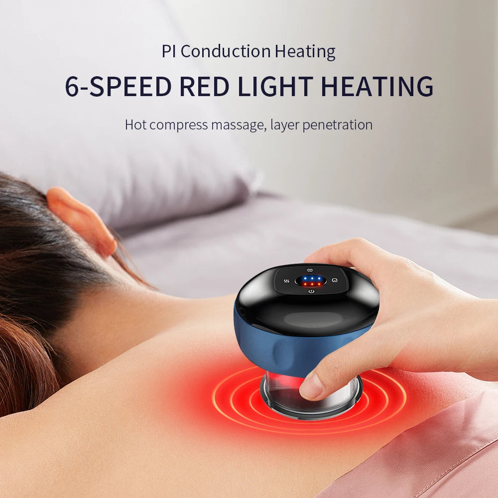 Electric Vacuum Cupping Massage Body Cups Anti-Cellulite Therapy Massager for Body Electric Guasha Scraping Fat Burning Slimming - 02ALABA