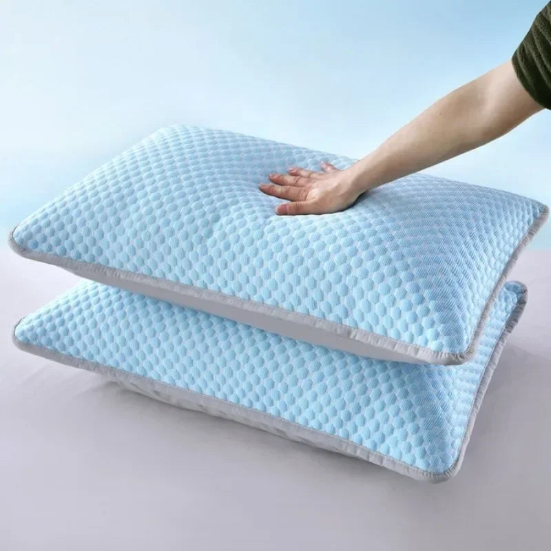 Summer Cooling Pillowcase Solid Color Ice Bean Bean Pillowcase Cool Feeling Air Conditioning Cover Washable (No Pillow) 48x74cm