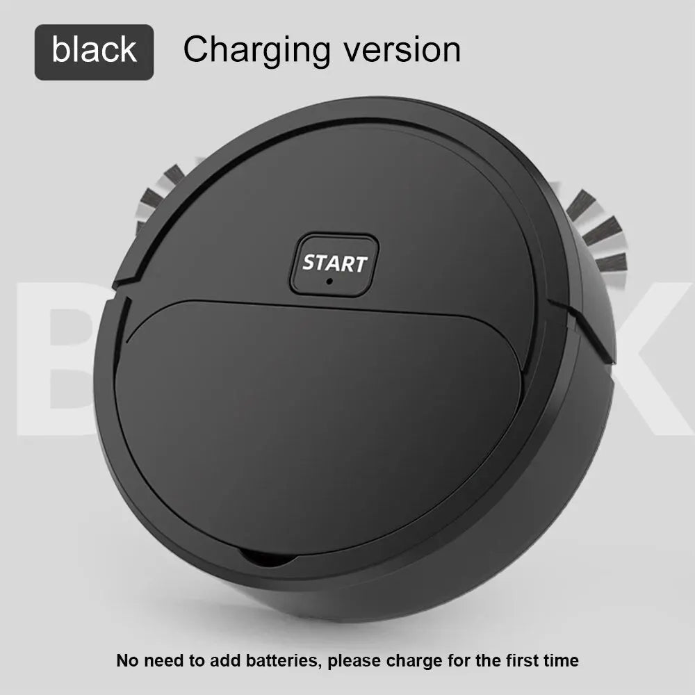 The Fully Automatic Sweeping Robot is a versatile vacuum cleaner that can also mop the floor. It's a compact, home-use device designed for convenience, known as the Lazybones Intelligent 3-in-1 Sweeper. - 02ALABA