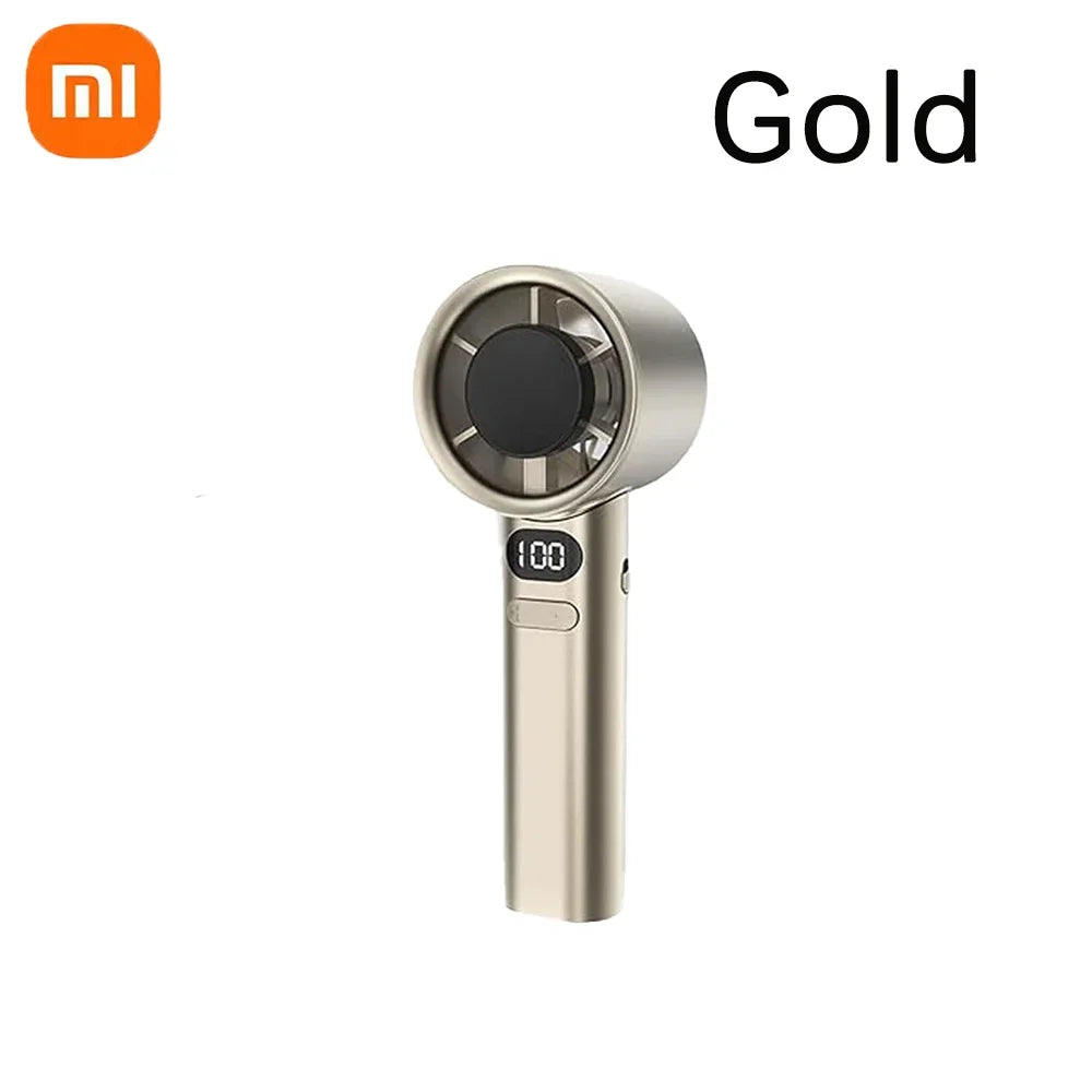 Xiaomi Mijia 120 Wind Speed Mini Portable Handheld Fan Leafless Turbine Fan USB Rechargeable Outdoor High Speed Fan - 02ALABA