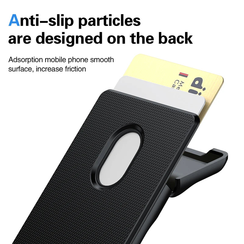 Magnetic Wallet and Card Holder Metal Slim Bank Card Holder For All Cell Phone Models MagSafe PC Magnetic Wallet Holds 1-2 cards - 02ALABA