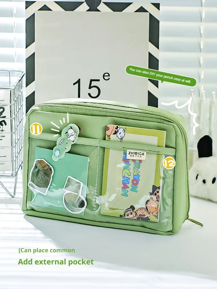 12 Layers Large Capacity Pencil Case Good Looking Multifunctional Classification Storage Stationery Storage Bag 1pc - 02ALABA
