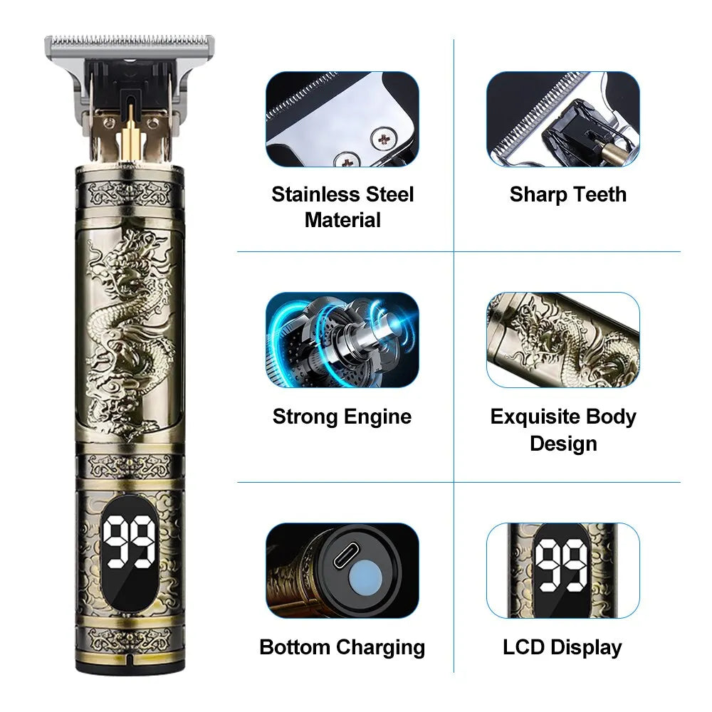 T9 Hair Clipper: Repair and Maintenance for Beard Shaving, Body Hair Trimming. Corteiz Electric Clippers for Men: Haircut Machine and 0mm Barber Shaver. - 02ALABA