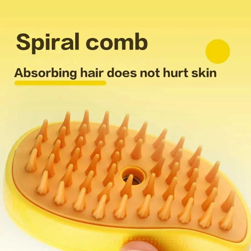 3 in 1 Electric Spray Brushes for Massage Pet Grooming Hair Removal Combs - 02ALABA