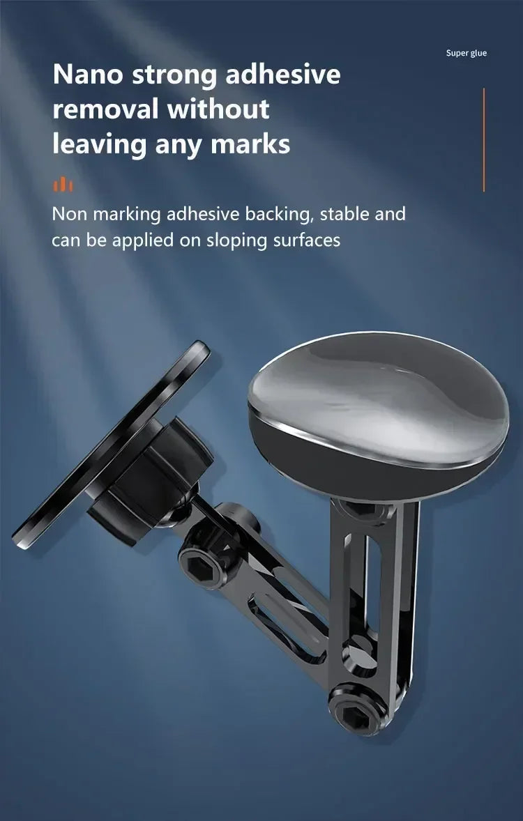 Magnetic Car Wireless Charger Stand, Magnet Car Mount, Fast Charging Station, Phone Holder Bracket for iPhone 15, 14, 13, 12 Pro Max - 02ALABA