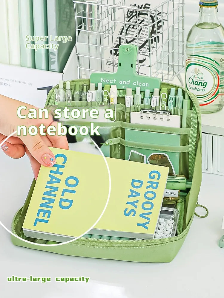 12 Layers Large Capacity Pencil Case Good Looking Multifunctional Classification Storage Stationery Storage Bag 1pc - 02ALABA
