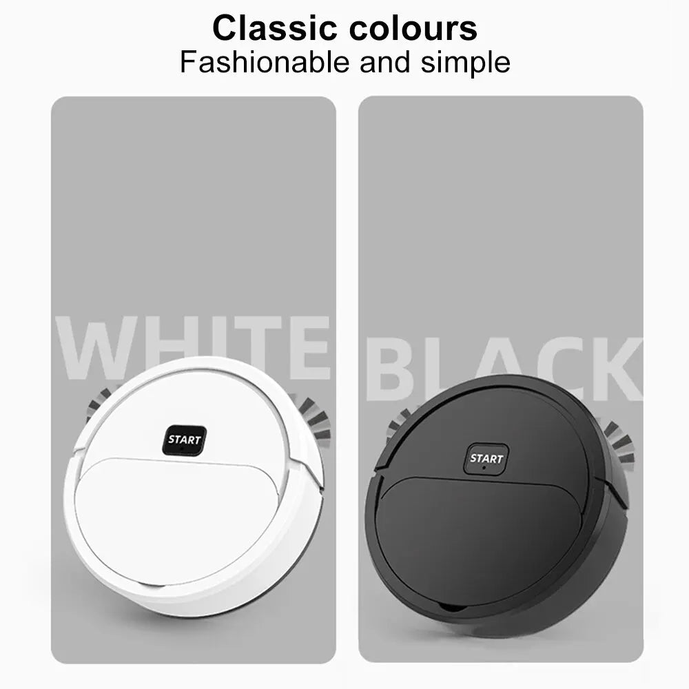 The Fully Automatic Sweeping Robot is a versatile vacuum cleaner that can also mop the floor. It's a compact, home-use device designed for convenience, known as the Lazybones Intelligent 3-in-1 Sweeper. - 02ALABA