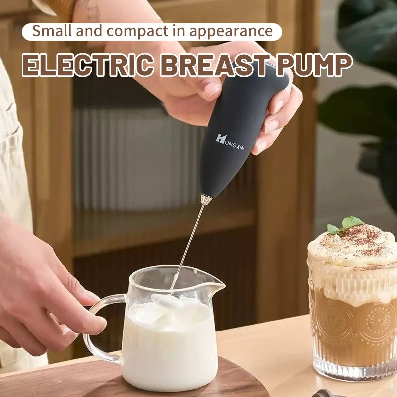 Handheld Electric Milk Frother, Coffee Foamer, Egg Beater, Cappuccino Stirrer, Mini Portable Blender, Home Kitchen Whisk Tool - 02ALABA