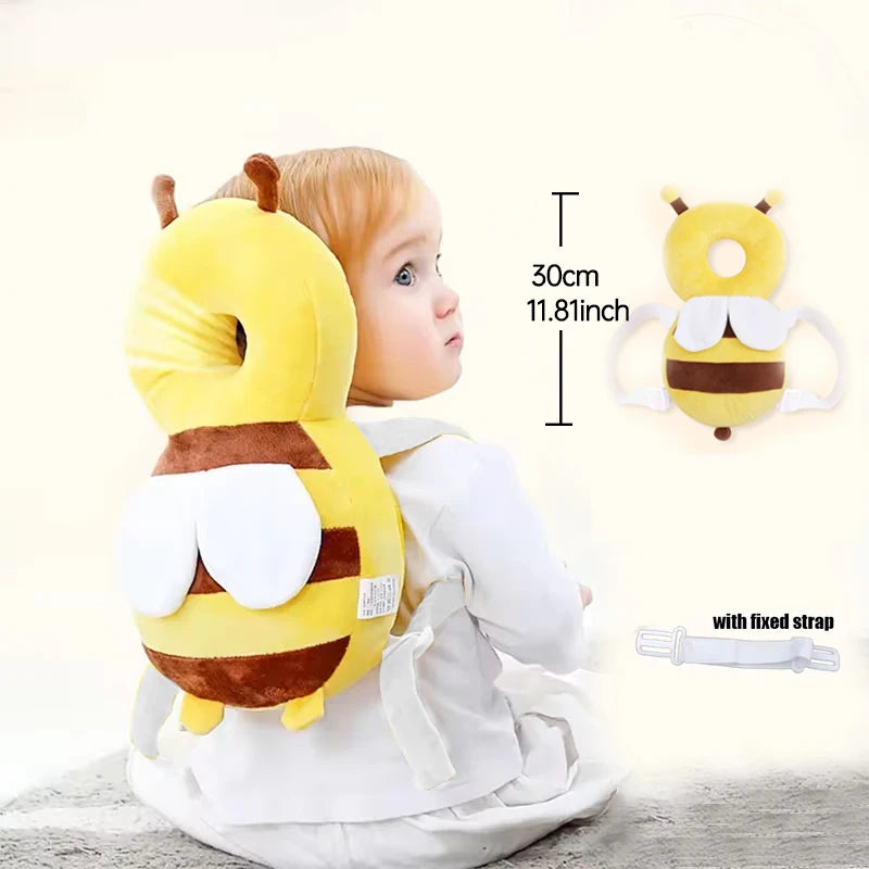 Head Back Protector Baby Protect Pillow Learn Walk Head Protector Cushion Anti Fall Backward Cap Carry Cartoon Kids Safe Bibi