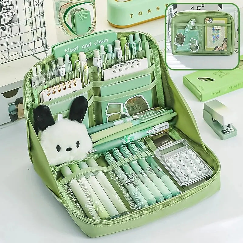 12 Layers Large Capacity Pencil Case Good Looking Multifunctional Classification Storage Stationery Storage Bag 1pc - 02ALABA