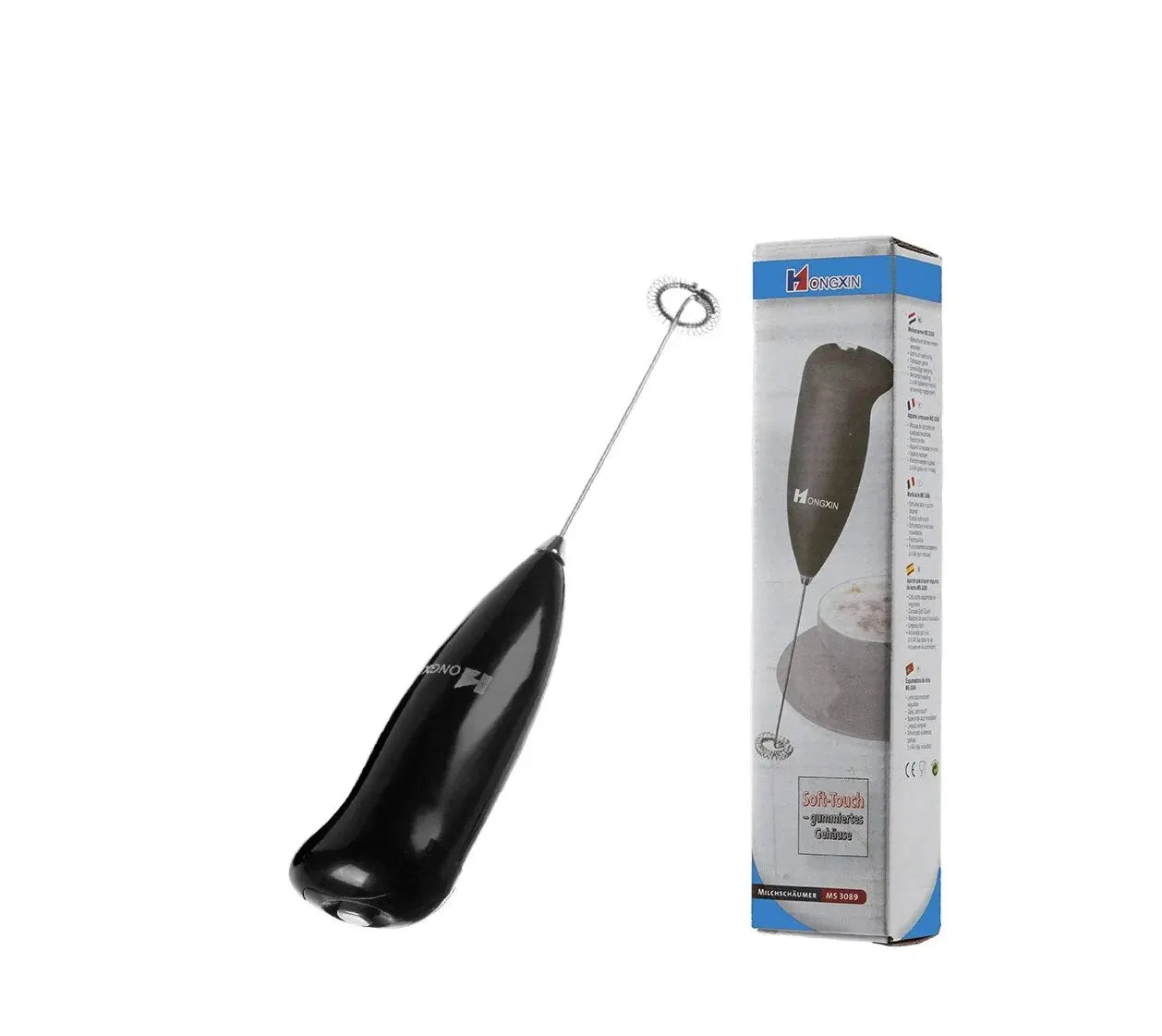Handheld Electric Milk Frother, Coffee Foamer, Egg Beater, Cappuccino Stirrer, Mini Portable Blender, Home Kitchen Whisk Tool - 02ALABA