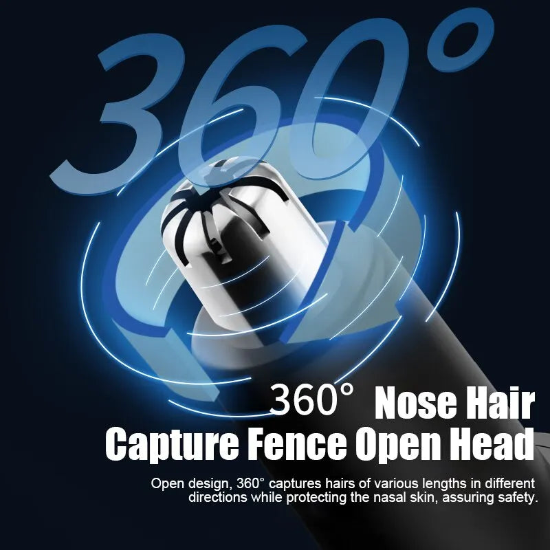 Portable Electric Nose Hair Trimmer: Mini Trimmer for Men and Women - 02ALABA