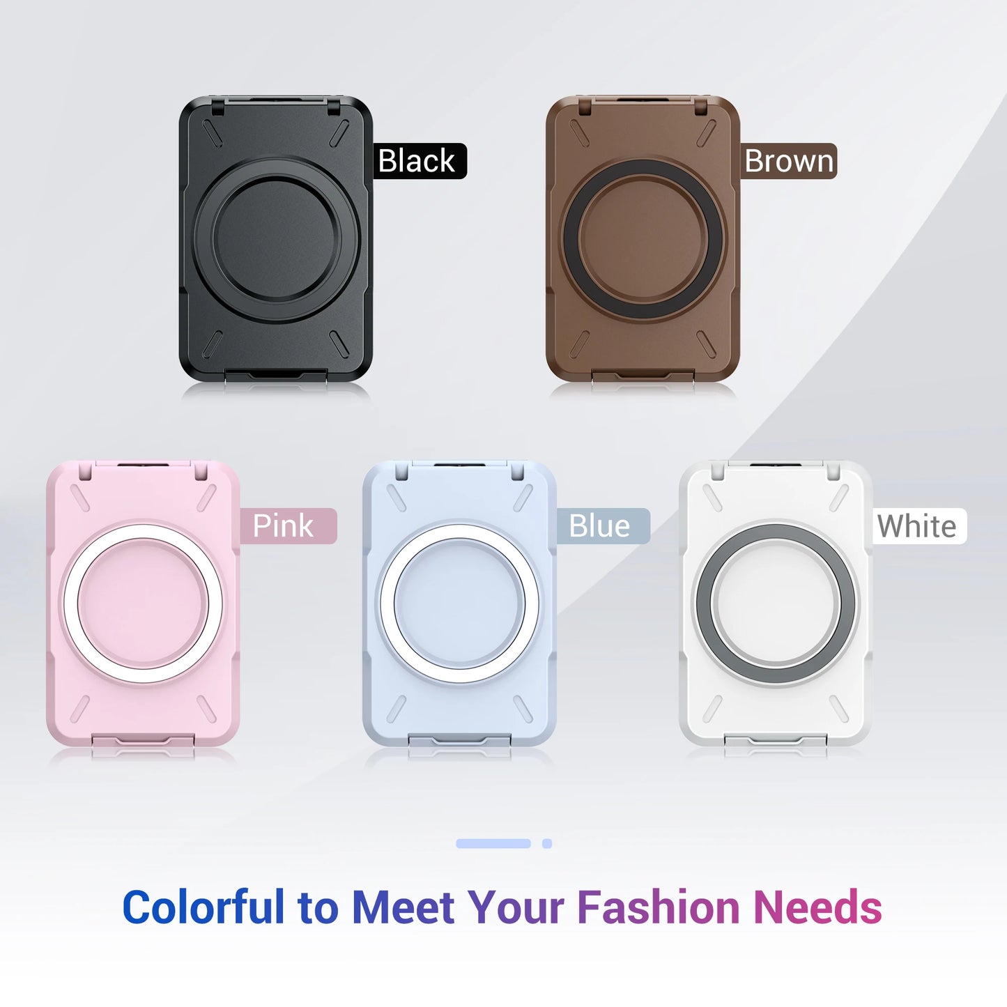 Magnetic Wallet & Card Holder with RFID Blocking Function for iPhone 14 15 Pro/ Pro Max/ 13 Pro Max/ 13 Pro 12 11 MagSafe Wallet - 02ALABA