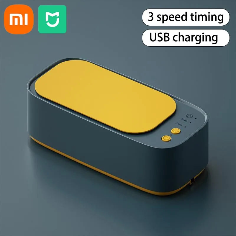 Xiaomi MIJIA Ultrasonic Glasses Cleaner, 45KHZ Ultrasound Jewelry Cleaning Machine, High-Frequency Ultrasonic Cleaning Bath - 02ALABA