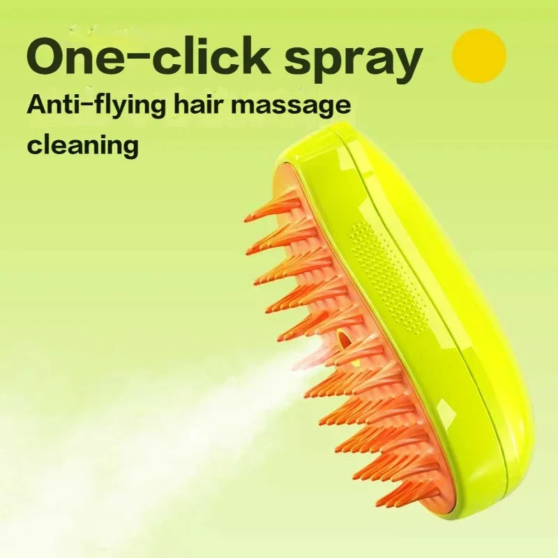 3 in 1 Electric Spray Brushes for Massage Pet Grooming Hair Removal Combs - 02ALABA