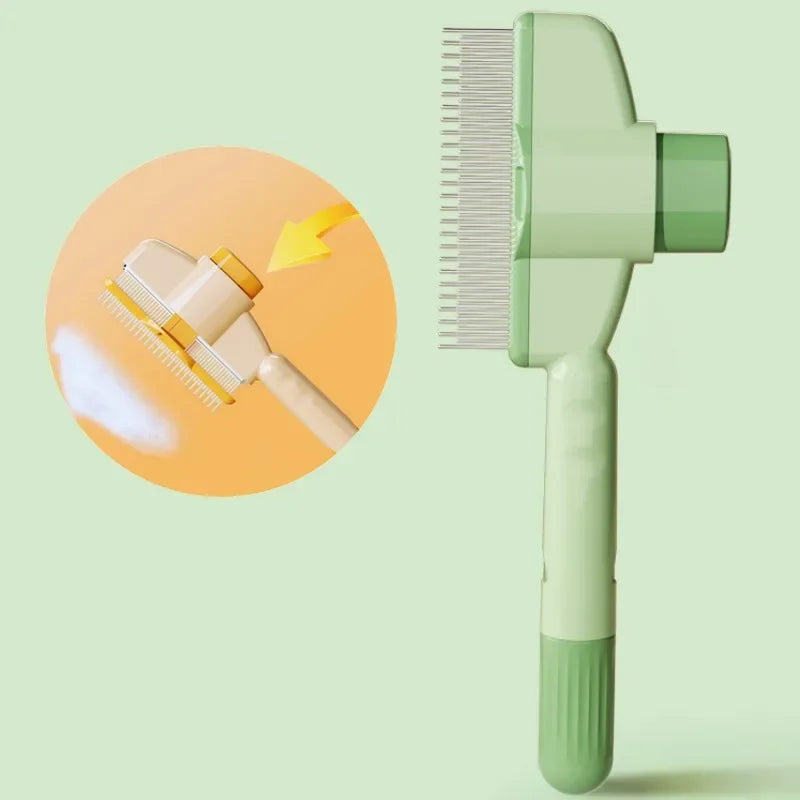 Pet Comb Hair Remover One Button Dogs Brush Self-cleaning Cat Brush Massage Combs for Dog Grooming Brushes for Pet Products