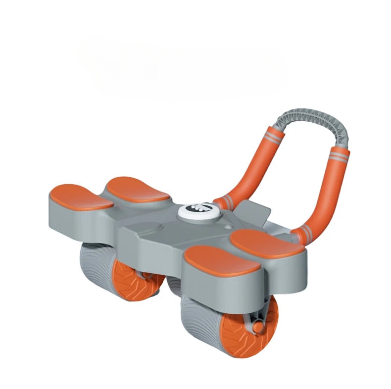 Widened Four-Wheel Ab Roller: Automatic Rebound with Elbow Support - Home Fitness for Abdominal Muscles - 02ALABA