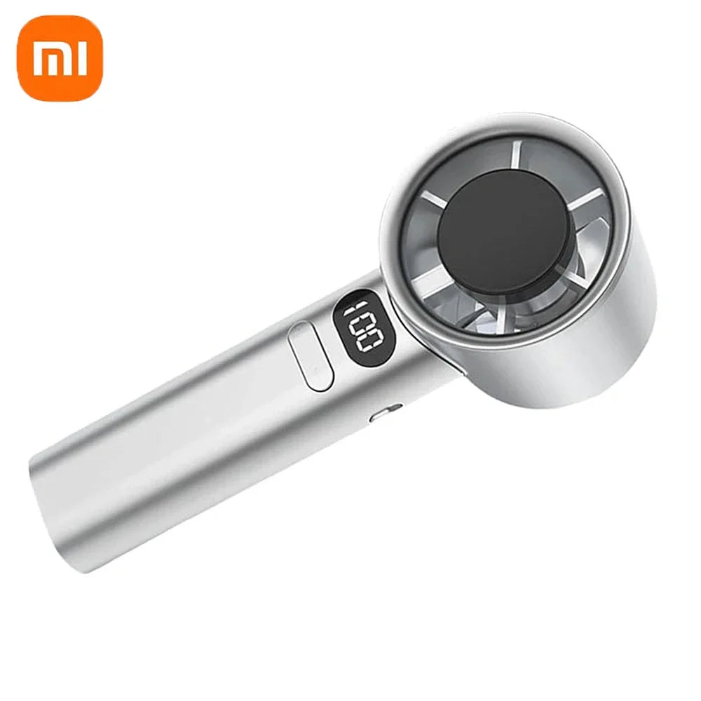 Xiaomi Mijia 120 Wind Speed Mini Portable Handheld Fan Leafless Turbine Fan USB Rechargeable Outdoor High Speed Fan - 02ALABA