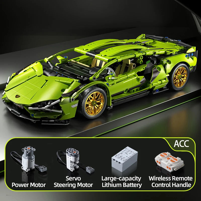 ToylinX Technology Building Blocks Car Speeding Vehicle Racing Bricks Toys for Children Gift Thanksgiving, Halloween, Christmas - 02ALABA
