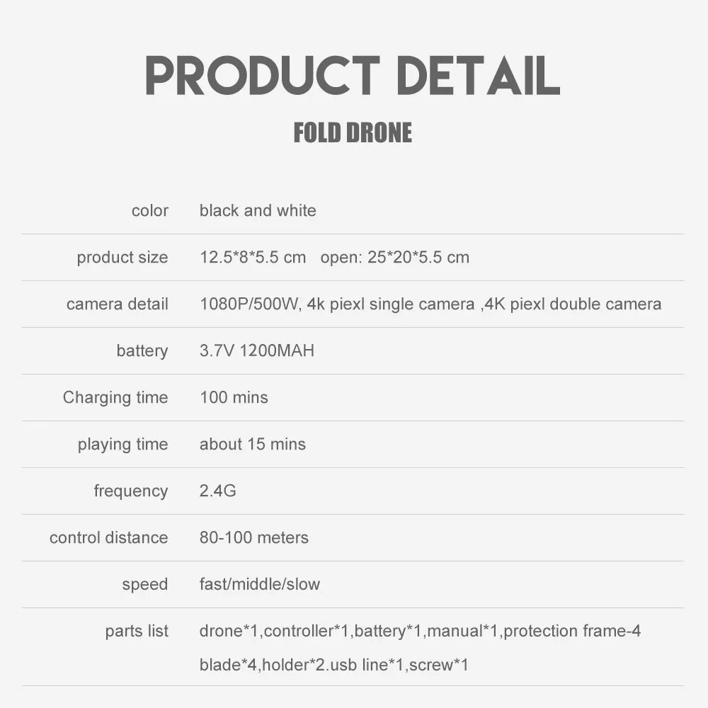2024 E88Pro RC Drone 4K Professional with 1080P Wide-Angle HD Camera, Foldable Helicopter, Wi-Fi FPV, Height Hold, Gift Toy - 02ALABA