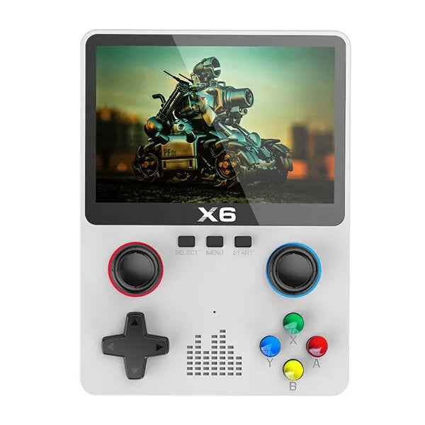 New X6 3.5Inch IPS Screen Handheld Game Player, Dual Joystick 11 Simulators GBA Video Game Console for kids - 02ALABA