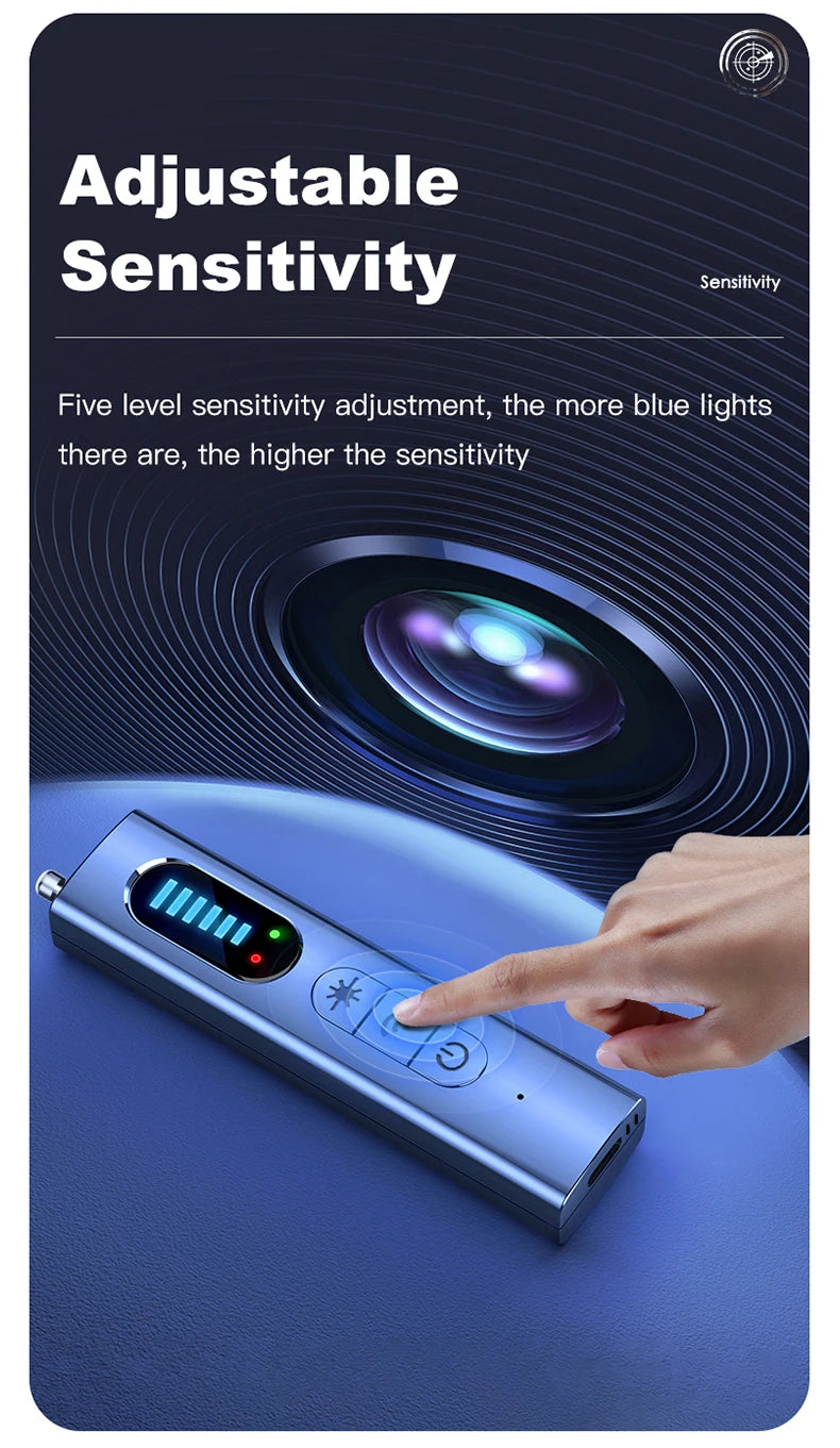 T15 Camera Detector: Wireless Signal Infrared Scanner and Anti-location Device - Professional GPS Search and Security Protection
