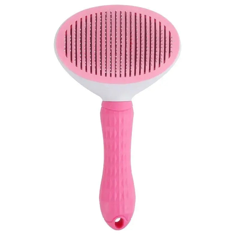 Self-Cleaning Pet Brush, Cat and Dog Comb, Hair Remover Tool for Dogs and Cats, Grooming Accessories, Pets' Dematting Comb - 02ALABA