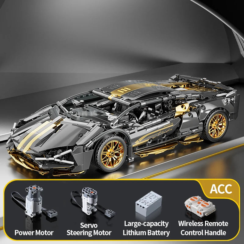 ToylinX Technology Building Blocks Car Speeding Vehicle Racing Bricks Toys for Children Gift Thanksgiving, Halloween, Christmas - 02ALABA