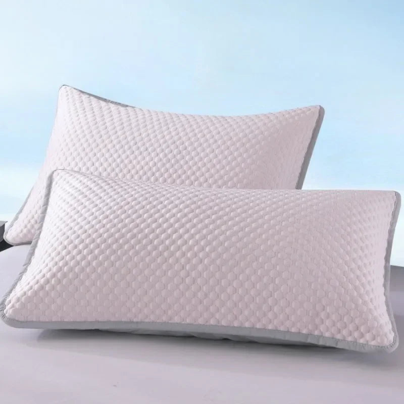 Summer Cooling Pillowcase Solid Color Ice Bean Bean Pillowcase Cool Feeling Air Conditioning Cover Washable (No Pillow) 48x74cm