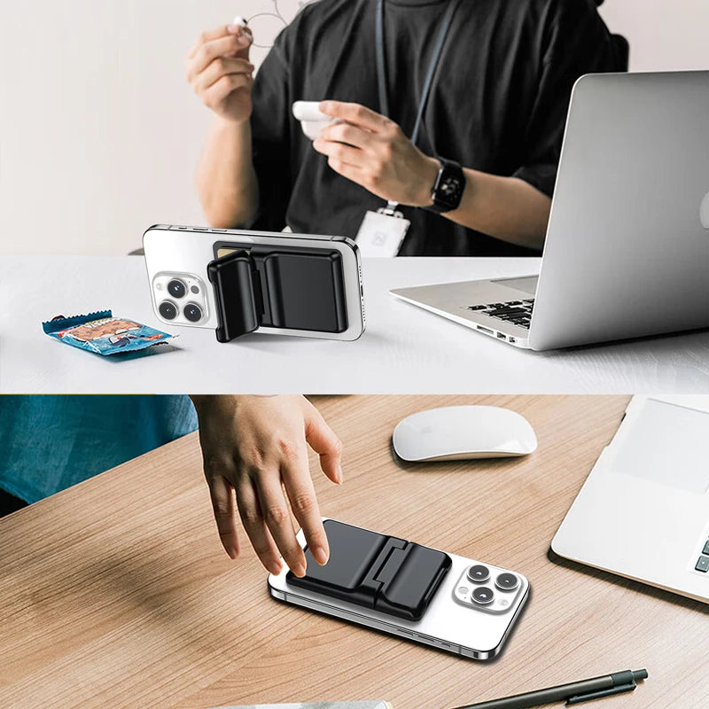Magnetic Wallet and Card Holder Metal Slim Bank Card Holder For All Cell Phone Models MagSafe PC Magnetic Wallet Holds 1-2 cards - 02ALABA