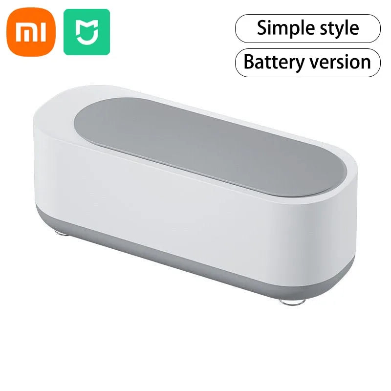 Xiaomi MIJIA Ultrasonic Glasses Cleaner, 45KHZ Ultrasound Jewelry Cleaning Machine, High-Frequency Ultrasonic Cleaning Bath - 02ALABA