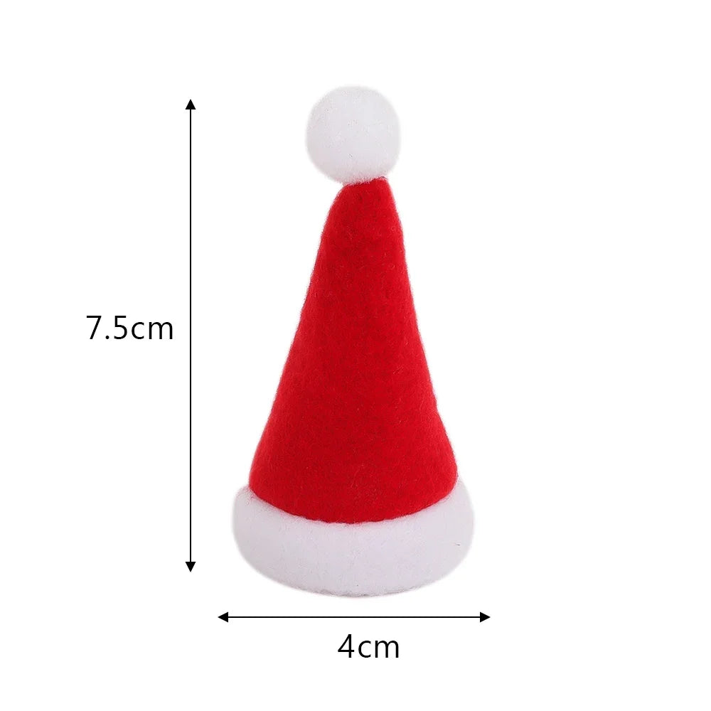 Christmas Wine Bottle Cover Caps, Red and Green Xmas Hat and Scarf Sets, Home Ornament, Festival Party Tableware Decoration Supplies - 02ALABA