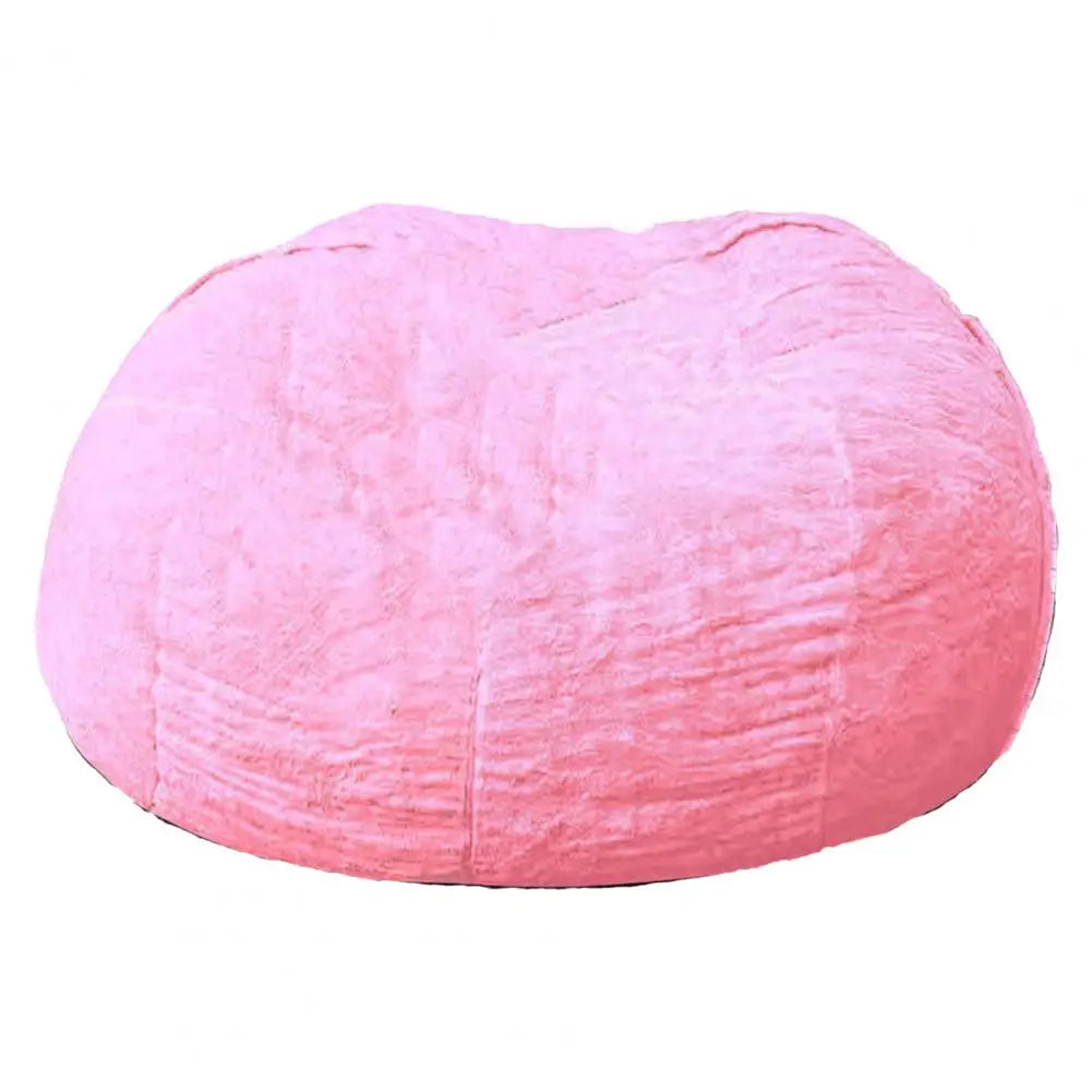 No-Stuffing Gray Bean Bag Chair: Giant Pouf Sofa Bed, Puff Futon Room Seat, Tatami Relax Lounge Furniture - Bag Case Only - 02ALABA