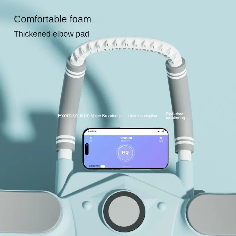 Widened Four-Wheel Ab Roller: Automatic Rebound with Elbow Support - Home Fitness for Abdominal Muscles - 02ALABA