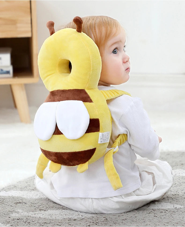 Head Back Protector Baby Protect Pillow Learn Walk Head Protector Cushion Anti Fall Backward Cap Carry Cartoon Kids Safe Bibi