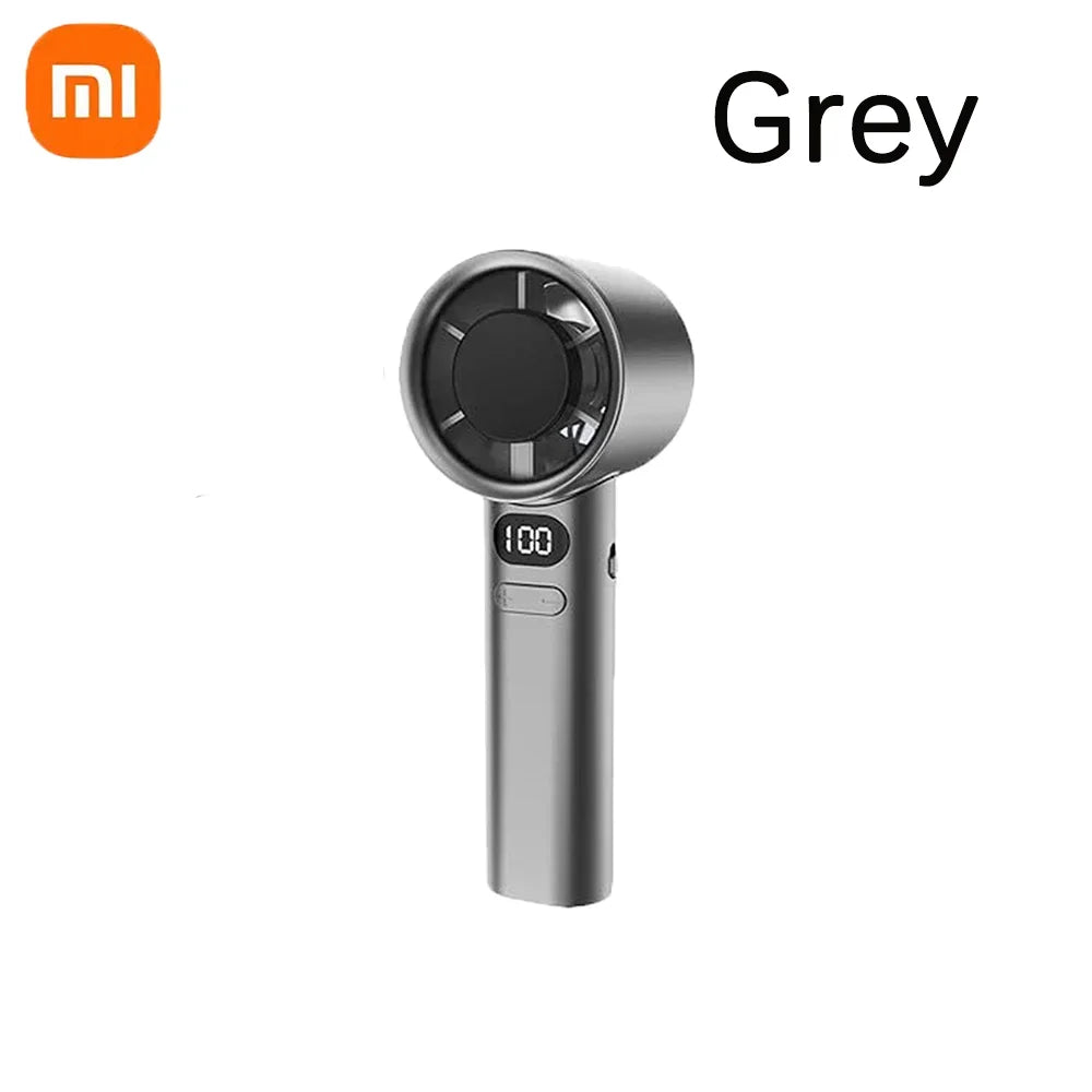 Xiaomi Mijia 120 Wind Speed Mini Portable Handheld Fan Leafless Turbine Fan USB Rechargeable Outdoor High Speed Fan - 02ALABA