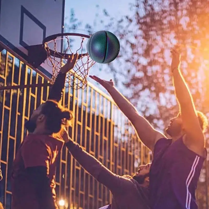 Light Reflective Basketball Size 7 Cool Night glowing Basketball game - 02ALABA