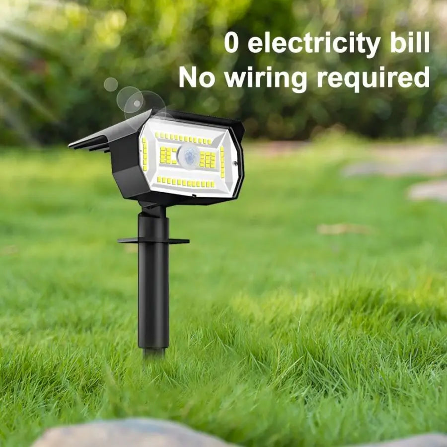 72/68 LED Solar Landscape Lights, IP65 Waterproof Outdoor Solar Light with 3 Modes, Solar Garden Spotlight for Yard, Lawn, Walkway.