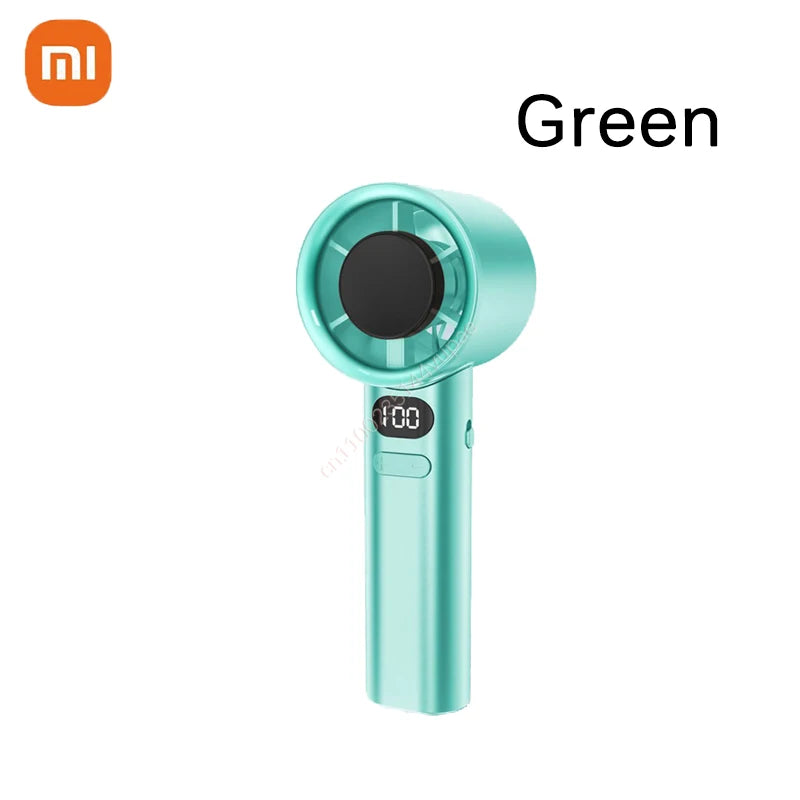 Xiaomi Mijia 120 Wind Speed Mini Portable Handheld Fan Leafless Turbine Fan USB Rechargeable Outdoor High Speed Fan - 02ALABA