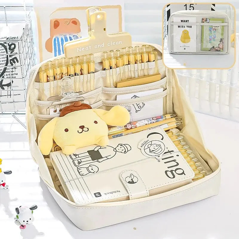 12 Layers Large Capacity Pencil Case Good Looking Multifunctional Classification Storage Stationery Storage Bag 1pc - 02ALABA
